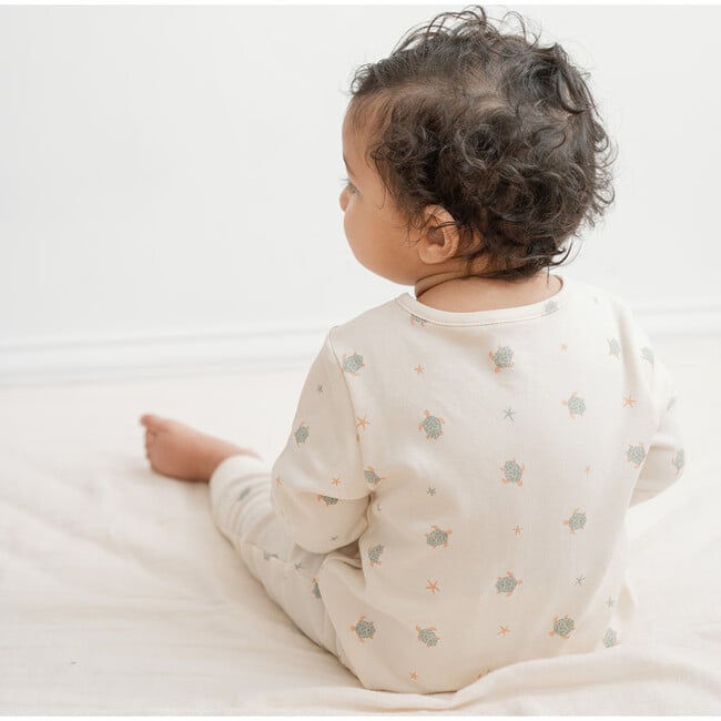 Quinn Magnetic Playsuit, Turtles - Rompers - 2