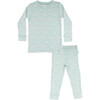 Modal Pajama Set, Seafoam Floral - Pajamas - 1 - thumbnail