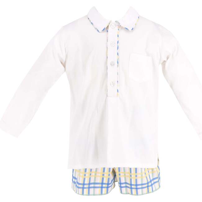 Benny Long Sleeve Boy Set, Blue