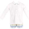 Benny Long Sleeve Boy Set, Blue - Mixed Apparel Set - 1 - thumbnail