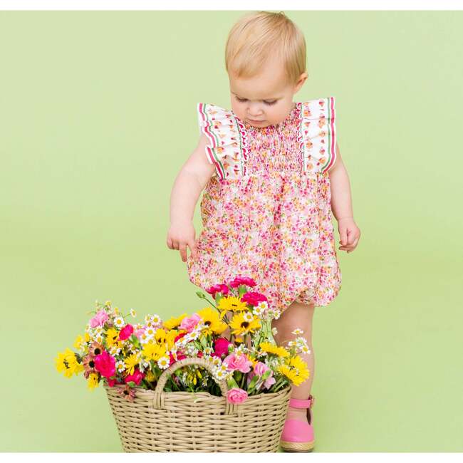 Goldie Girl Bubble, Orange - Rompers - 2