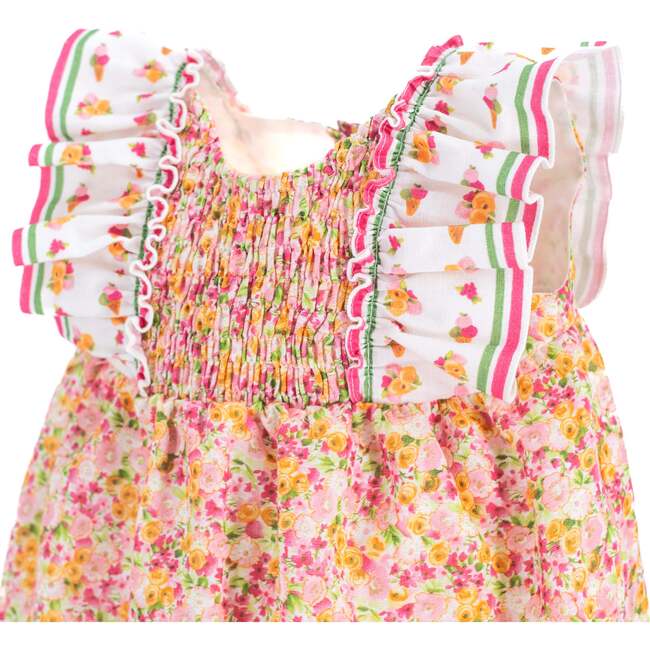 Goldie Girl Bubble, Orange - Rompers - 4
