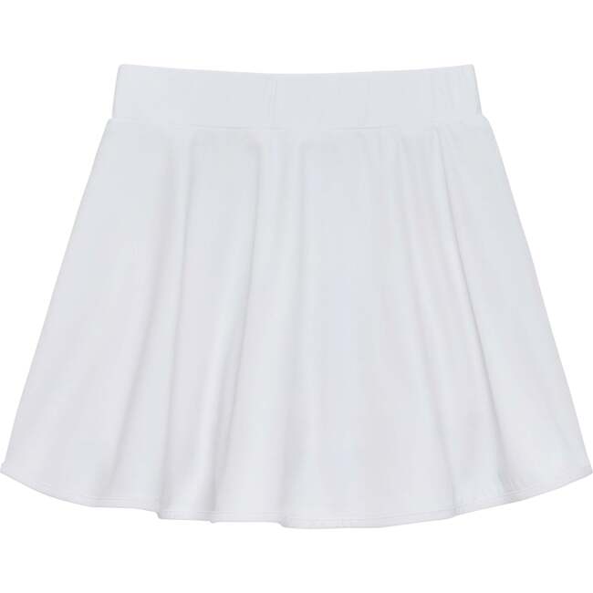 Girls Twirly Skort, White