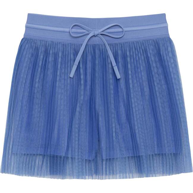 Girls Pleated Skort, Sky Blue - Skirts - 1