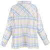 Amber Women's Shirt Pastel Plaid, Blue - Blouses - 4