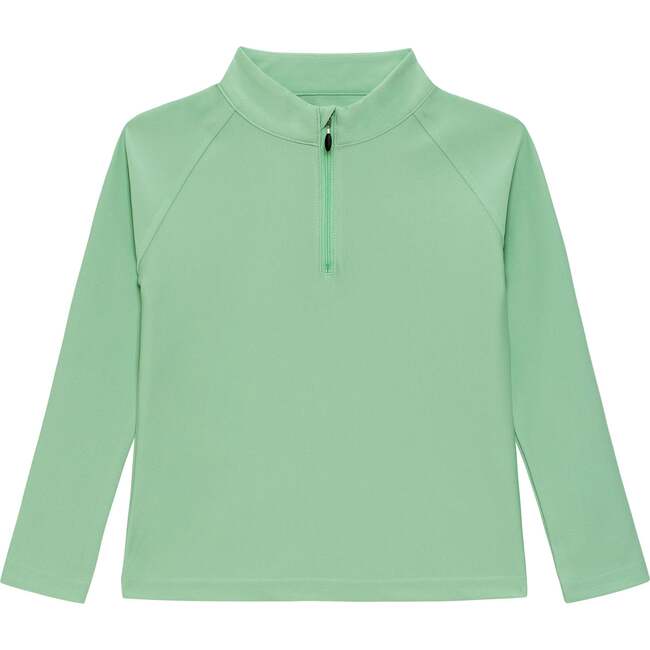 Boys Half Zip, Palm Green