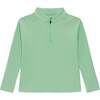 Boys Half Zip, Palm Green - Sweatshirts - 1 - thumbnail
