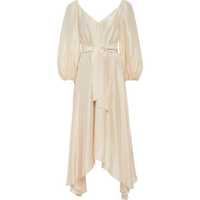 Isabelle Silk Dress, Ivory