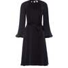Chantal Silk Dress, Black - Dresses - 1 - thumbnail