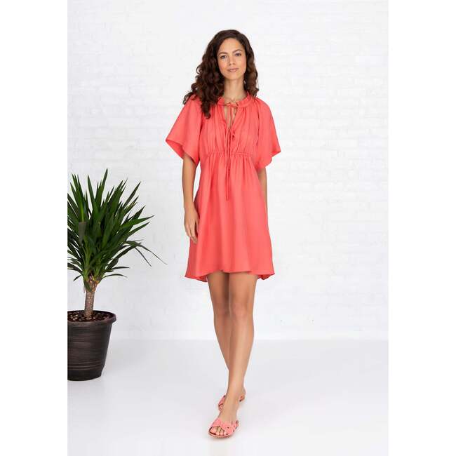 Lana Dress, Coral - Dresses - 2