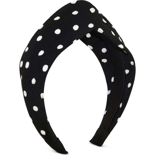 Black Polka Dot Headband