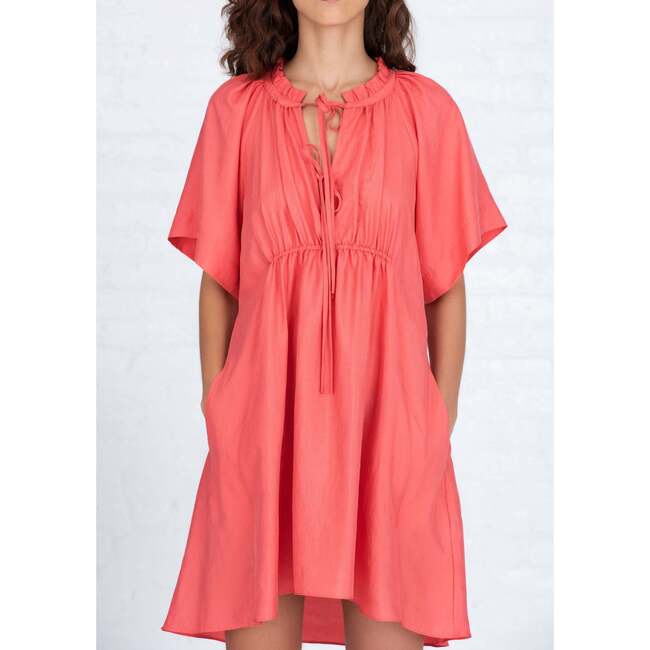 Lana Dress, Coral - Dresses - 3
