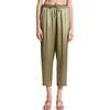 Tapered Leg Sikl Pants, Moss Green - Pants - 1 - thumbnail