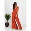 Gemma Jumpsuit, Burnt Orange - Jumpsuits - 2