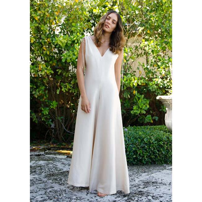Gemma Jumpsuit, Ivory - Jumpsuits - 2