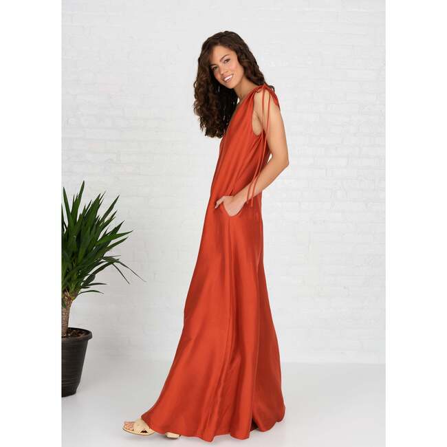 Gemma Jumpsuit, Burnt Orange - Jumpsuits - 4