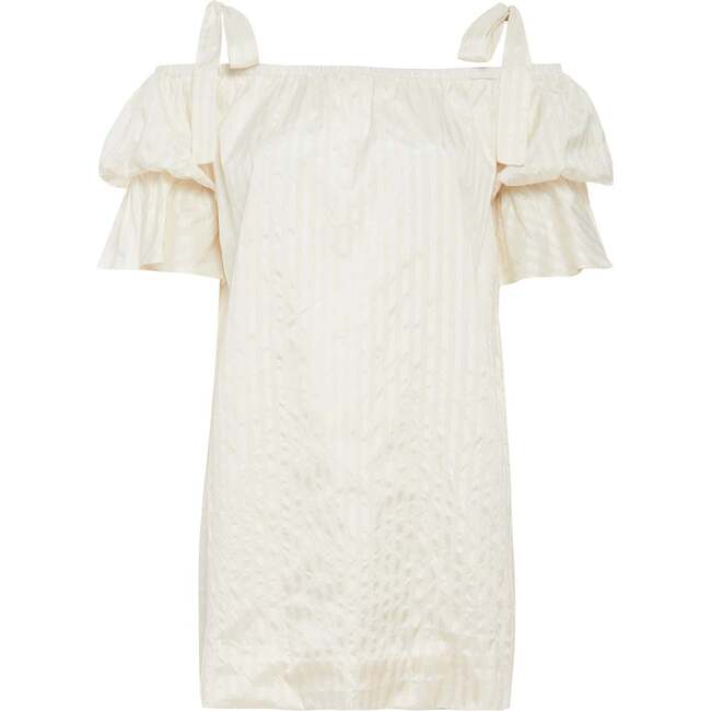 Eva Dress, Natural/White Stripe