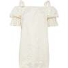 Eva Dress, Natural/White Stripe - Dresses - 1 - thumbnail