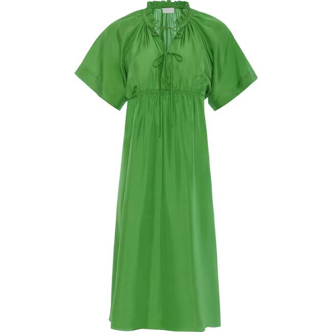 Ingrid Silk Dress, Green