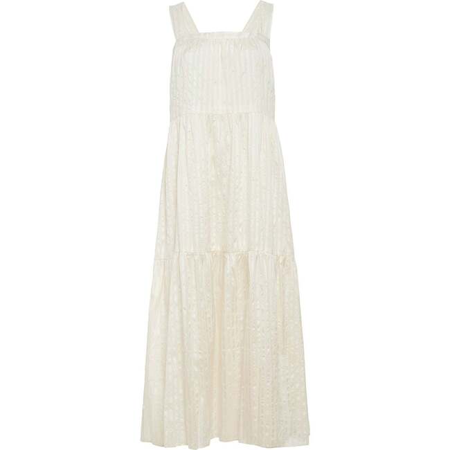 Iris Dress, Natural/White Stripe
