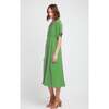 Ingrid Silk Dress, Green - Dresses - 2