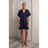 Lana Silk Dress, Navy - Dresses - 2