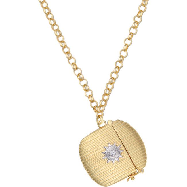 Ribbed Vesta Case Necklace