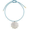 Mother of Pearl Diasy Cord Necklace - Necklaces - 1 - thumbnail