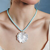 Mother of Pearl Diasy Cord Necklace - Necklaces - 2