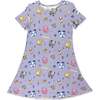 Minecraft Pixel Pals Girls' Short Sleeve Dress, Purple - Dresses - 1 - thumbnail