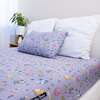 Minecraft Pixel Pals Bamboo Twin Sheet Set, Purple - Sheets - 1 - thumbnail