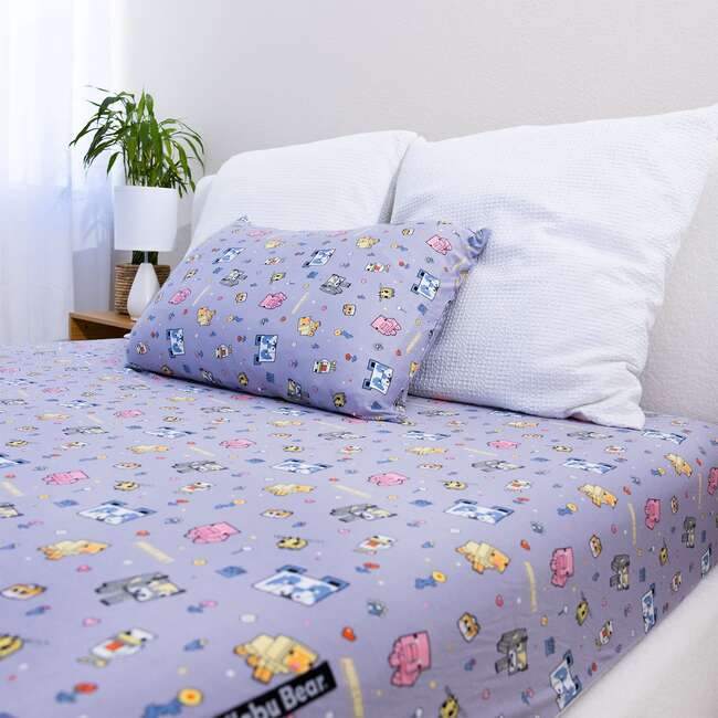 Minecraft Pixel Pals Bamboo Full Sheet Set, Purple