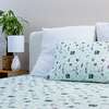 Minecraft Sleep Repeat Bamboo Twin Sheet Set, White - Sheets - 4