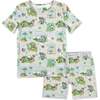 Minecraft Overworld Dreams Kids Pajama Short Set, Grey - Pajamas - 1 - thumbnail