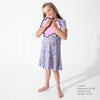 Minecraft Pixel Pals Girls' Short Sleeve Dress, Purple - Dresses - 6