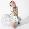 Minecraft Sleep Repeat Girls' Short Sleeve Dress, White - Dresses - 5