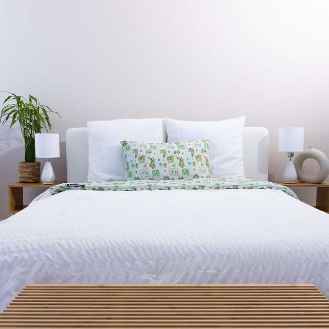 Minecraft Overworld Dreams Bamboo Twin Sheet Set, Grey - Sheets - 3