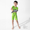 Minecraft Mob Squad Kids Pajama Short Set, Green - Pajamas - 4