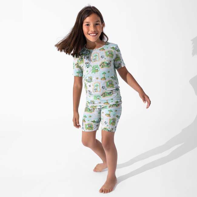 Minecraft Overworld Dreams Kids Pajama Short Set, Grey - Pajamas - 6