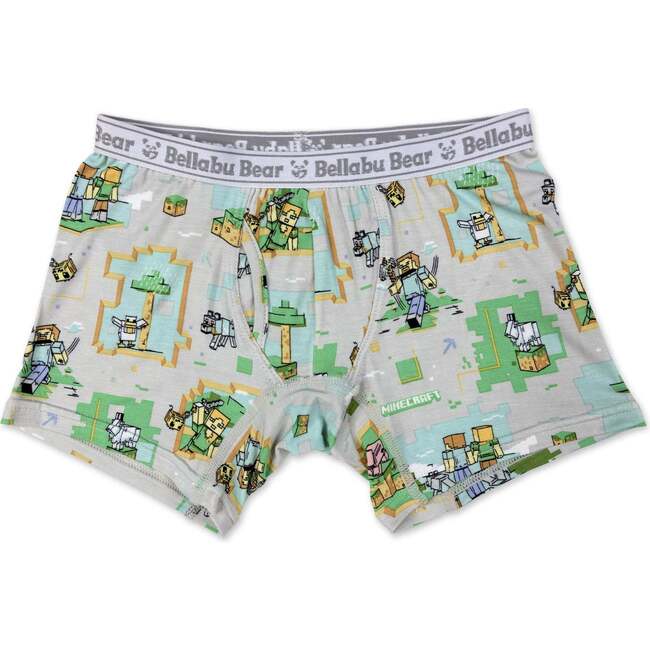 Minecraft Bamboo Boys' Boxer Brief Underwear 3-Pack, Grey - Underwear - 2