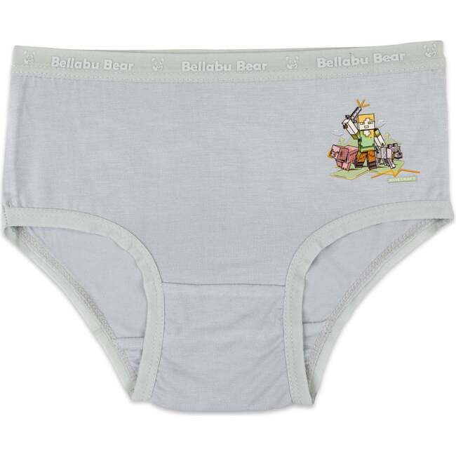 Minecraft Bamboo Girls' Underwear 7-Pack, Grey - Underwear - 6