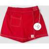 Cotton Skort, Red - Skirts - 1 - thumbnail