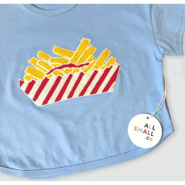 Fries Tee, Blue - T-Shirts - 5