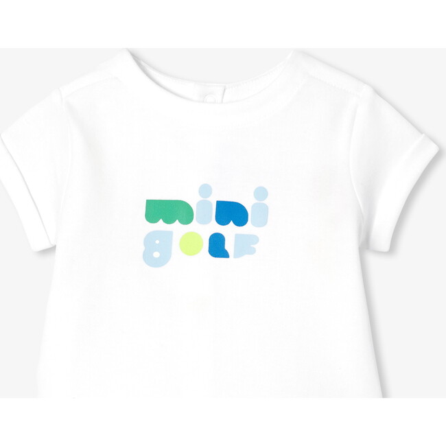 Baby Boy Shorts Set White/Green - Mixed Apparel Set - 3