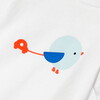 Baby Boy Short Sleeve T-Shirt White Bird - T-Shirts - 4