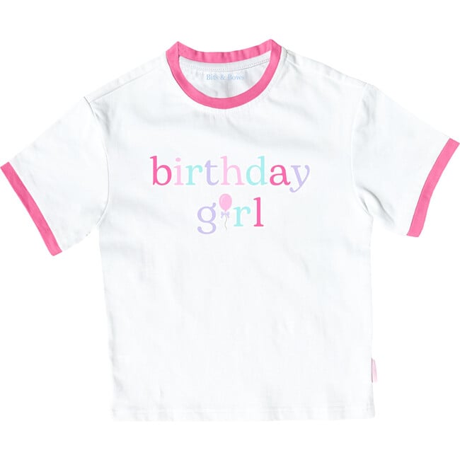 Birthday Girl Crewneck T-Shirt, Pink
