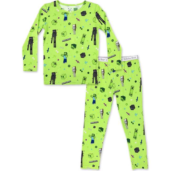 Minecraft Mob Squad Kids Pajamas, Green