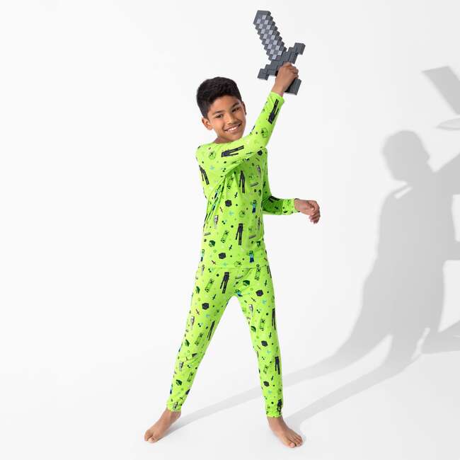 Minecraft Mob Squad Kids Pajamas, Green - Pajamas - 2