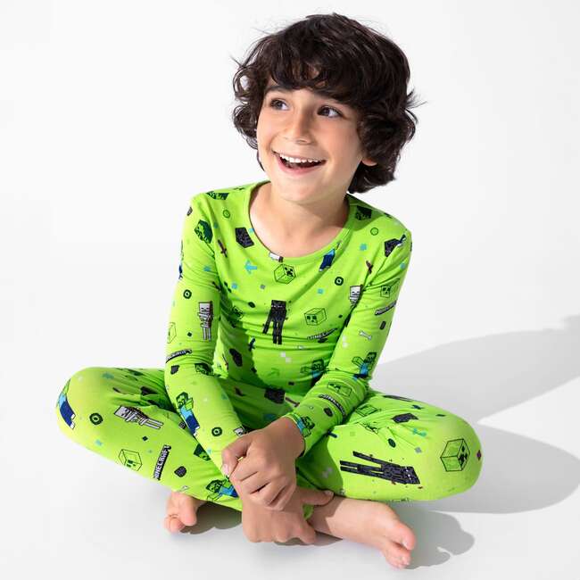 Minecraft Mob Squad Kids Pajamas, Green - Pajamas - 4