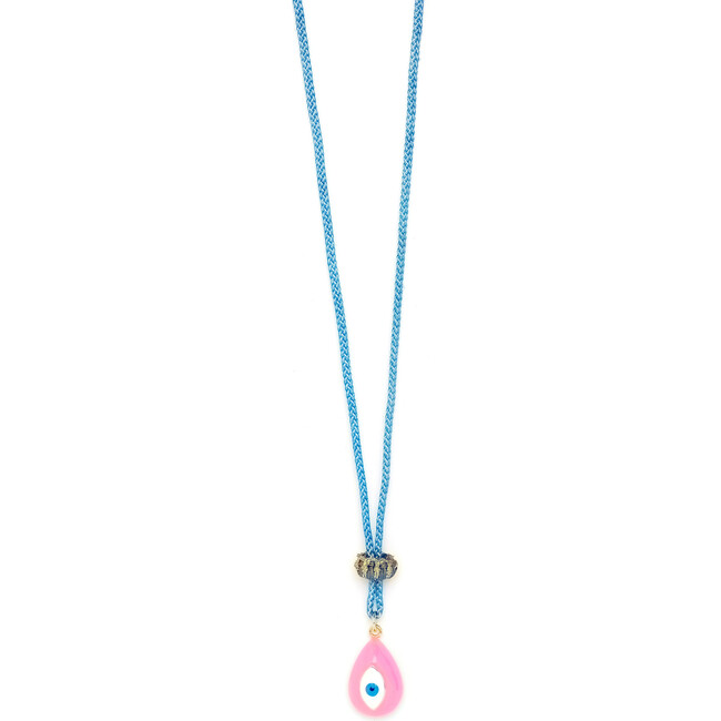 Women's Carnival Evil Eye Teardrop Necklace 18-26" - Necklaces - 5